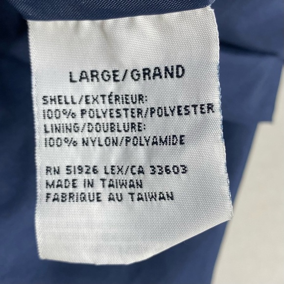 HARDROCK CAFE CLEVELAND PULL OVER JACKET UNISEX LARGE NAVY BLUE - Picture 5 of 11